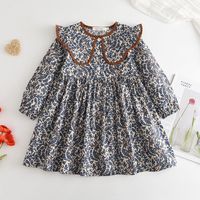 Pastoral Flower Cotton Girls Dresses main image 6