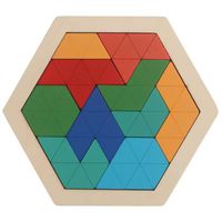 Puzzles Toddler(3-6years) Colorful Wood Toys sku image 8