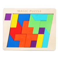 Puzzles Toddler(3-6years) Colorful Wood Toys sku image 10