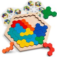 Puzzles Toddler(3-6years) Colorful Wood Toys main image 6