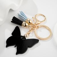 Elegant Retro Lady Butterfly Metal Women's Bag Pendant Keychain main image 3