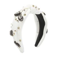 Vintage Style Rugby Solid Color Cloth Resin Rhinestone Hair Band sku image 7