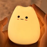 Modern Style Solid Color Silica Gel Indoor Night Lights main image 5