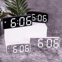 Casual Solid Color Plastic Alarm Clock main image 1