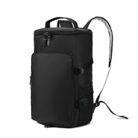 Unisex Solid Color Nylon Zipper Functional Backpack sku image 1