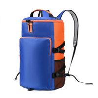 Unisex Solid Color Nylon Zipper Functional Backpack sku image 2