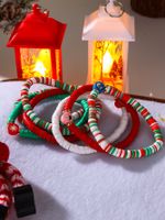 Sweet Christmas Tree Santa Claus Soft Clay Christmas Women's Bracelets main image 5