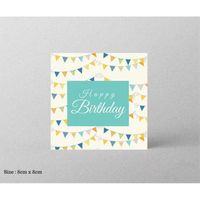 Birthday Cute Sweet Letter Flower Paper Card Party Festival Card sku image 13