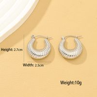 1 Pair Lady Solid Color Irregular Alloy Earrings main image 9