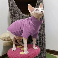 Hairless Cat Clothes Sphinx Autumn And Winter Thermal Base Sweater German Conis Curly Autumn Winter Clothing main image 1
