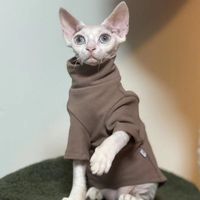 Hairless Cat Clothes Sphinx Autumn And Winter Thermal Base Sweater German Conis Curly Autumn Winter Clothing main image 3