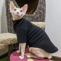 Hairless Cat Clothes Sphinx Autumn And Winter Thermal Base Sweater German Conis Curly Autumn Winter Clothing main image 5