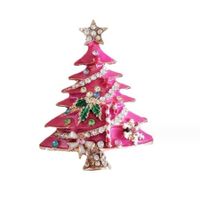 Vintage Style Christmas Tree Alloy Unisex Brooches sku image 4