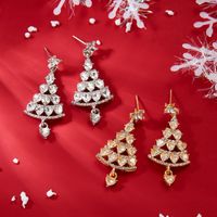 1 Pair Cute Christmas Tree Alloy Drop Earrings main image 2