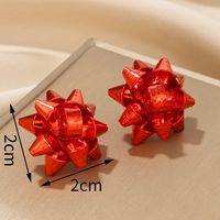 1 Pair Simple Style Christmas Hat Christmas Tree Bell Alloy Ear Hook main image 4