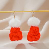 1 Pair Simple Style Christmas Hat Christmas Tree Bell Alloy Ear Hook main image 3