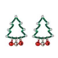1 Pair Simple Style Christmas Hat Christmas Tree Bell Alloy Ear Hook main image 2