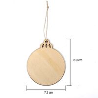 Simple Style Christmas Tree Wood Daily Hanging Ornaments main image 5