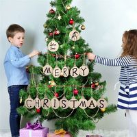 Simple Style Christmas Tree Wood Daily Hanging Ornaments main image 4