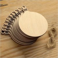 Simple Style Christmas Tree Wood Daily Hanging Ornaments sku image 3