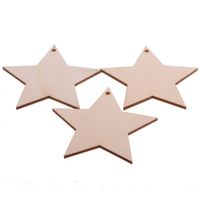 Simple Style Christmas Tree Wood Daily Hanging Ornaments sku image 7