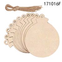 Simple Style Christmas Tree Wood Daily Hanging Ornaments sku image 15