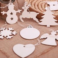 Simple Style Christmas Tree Wood Daily Hanging Ornaments main image 1