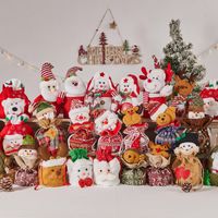 Christmas Cartoon Style Cute Santa Claus Snowman Cloth Party Festival Gift Bags main image 1