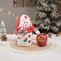 Christmas Cartoon Style Cute Santa Claus Snowman Cloth Party Festival Gift Bags sku image 46