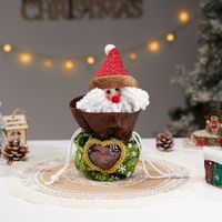Christmas Cartoon Style Cute Santa Claus Snowman Cloth Party Festival Gift Bags sku image 28