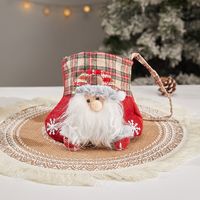 Christmas Cartoon Style Cute Santa Claus Snowman Cloth Party Festival Gift Bags sku image 9
