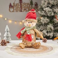 Christmas Cartoon Style Cute Santa Claus Snowman Cloth Party Festival Gift Bags sku image 43