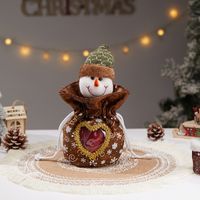 Christmas Cartoon Style Cute Santa Claus Snowman Cloth Party Festival Gift Bags sku image 29