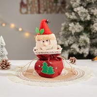 Christmas Cartoon Style Cute Santa Claus Snowman Cloth Party Festival Gift Bags sku image 21