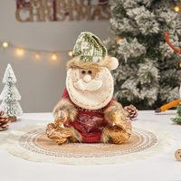 Christmas Cartoon Style Cute Santa Claus Snowman Cloth Party Festival Gift Bags sku image 42