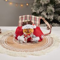 Christmas Cartoon Style Cute Santa Claus Snowman Cloth Party Festival Gift Bags sku image 11