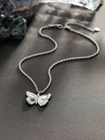 Casual Streetwear Butterfly 304 Stainless Steel Women's Pendant Necklace sku image 1