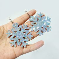 1 Pair Exaggerated Snowflake Arylic Earrings main image 1
