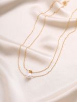 Simple Style Korean Style Solid Color Shell Copper Necklace main image 4