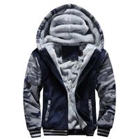 Men's Hoodies Long Sleeve Casual Solid Color Camouflage main image 1