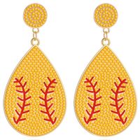 1 Pair Simple Style Classic Style Commute Color Block Inlay Alloy Seed Bead Drop Earrings main image 3