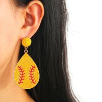 1 Pair Simple Style Classic Style Commute Color Block Inlay Alloy Seed Bead Drop Earrings main image 1