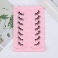 Lady Solid Color Chemical Fiber False Eyelashes 1 Set main image 6