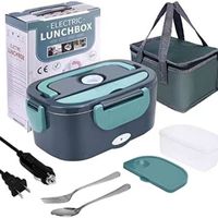 Casual Solid Color Stainless Steel Plastic Electric Lunch Box main image 6