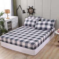 Casual Vacation Love Checkered Chemical Fiber Beddings sku image 3