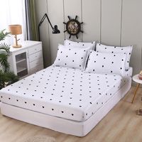 Casual Vacation Love Checkered Chemical Fiber Beddings sku image 6