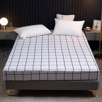 Casual Vacation Love Checkered Chemical Fiber Beddings sku image 25