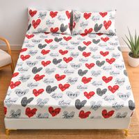 Casual Vacation Love Checkered Chemical Fiber Beddings sku image 78