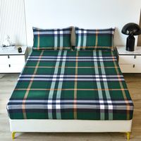 Casual Vacation Love Checkered Chemical Fiber Beddings sku image 28