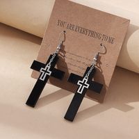 1 Pair Vintage Style Cross Plating Alloy Resin Ear Hook main image 1